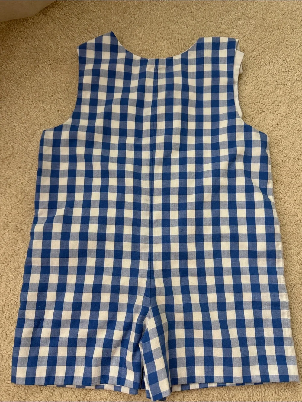 TBBC Blue and White Gingham Jon Jon